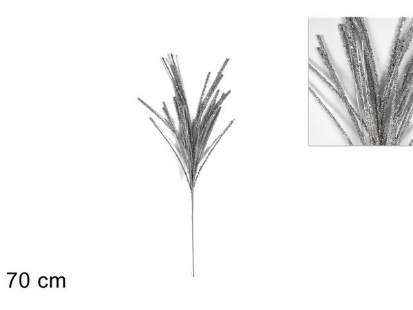 Vetvička zápich70cm strieborna